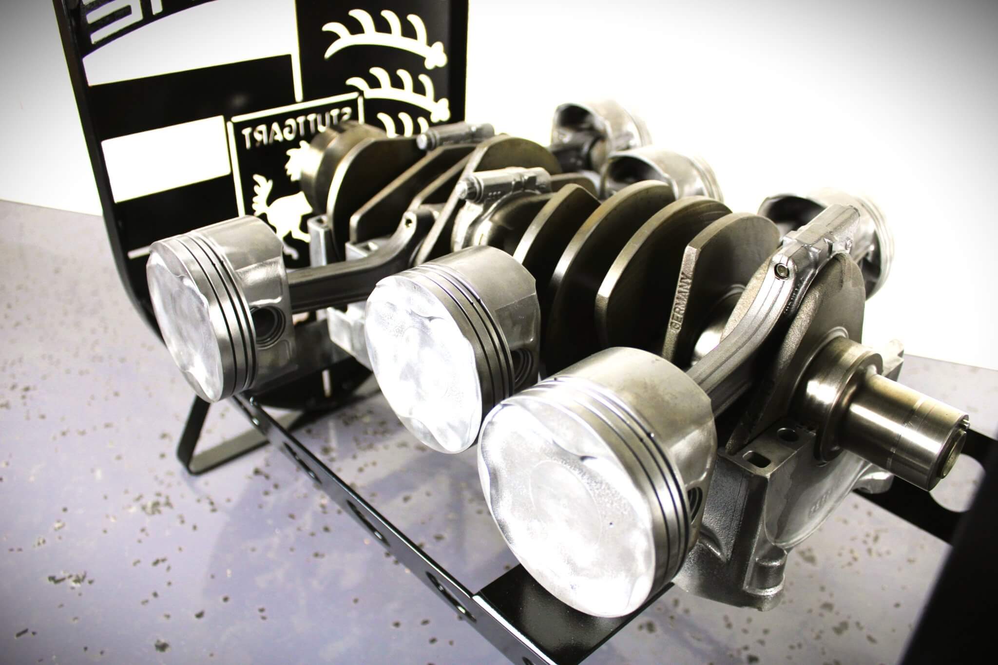 Porsche Flat - 6 Crankshaft Engine Coffee Table - Automotive Decor, Unique Man Cave Furniture - Ben's Auto Decor