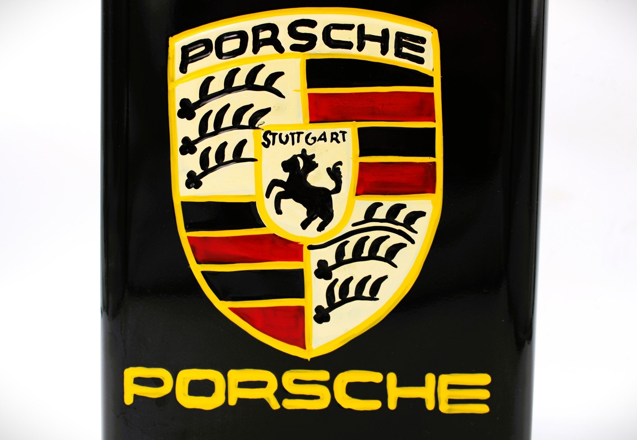 Porsche Vintage Gas Can - Luxury Car Fan Gift, Porsche Logo Art, Cool Home Decor - Ben's Auto Decor