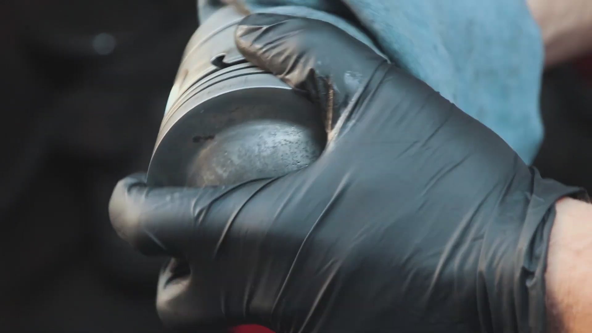 Video showcasing the process of making a steampunk desk clock out of a car piston