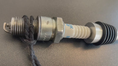 Video of a wine stopper made from an automotive spark plug