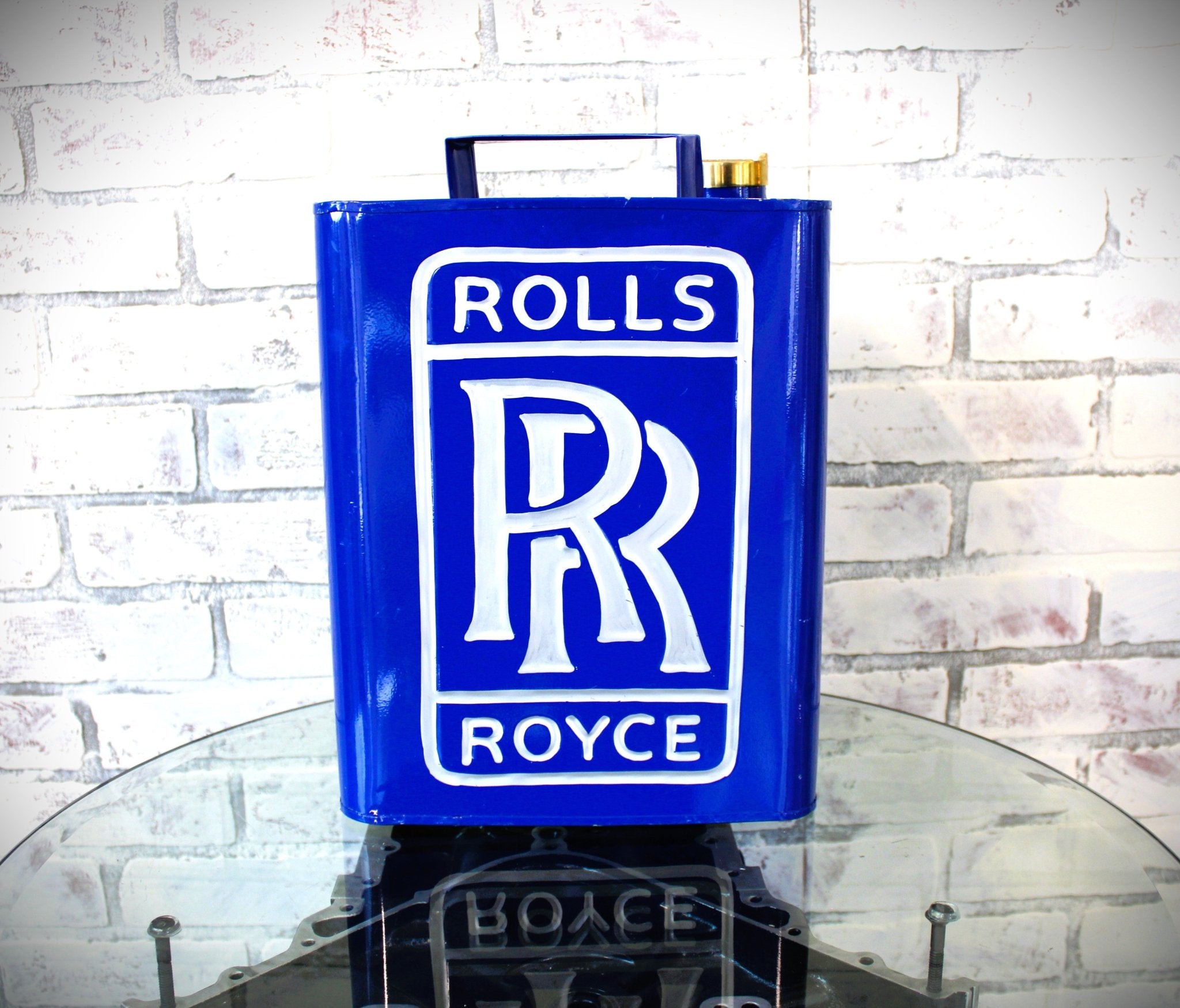 Rolls - Royce Vintage - Style Rectangular Fuel Can – Hand - Painted & Limited Edition - Ben's Auto Decor