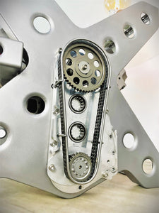 Rotating Engine Dining Table - Unique Furniture for Race Car Fans and Auto Enthusiasts - Ben's Auto Decor