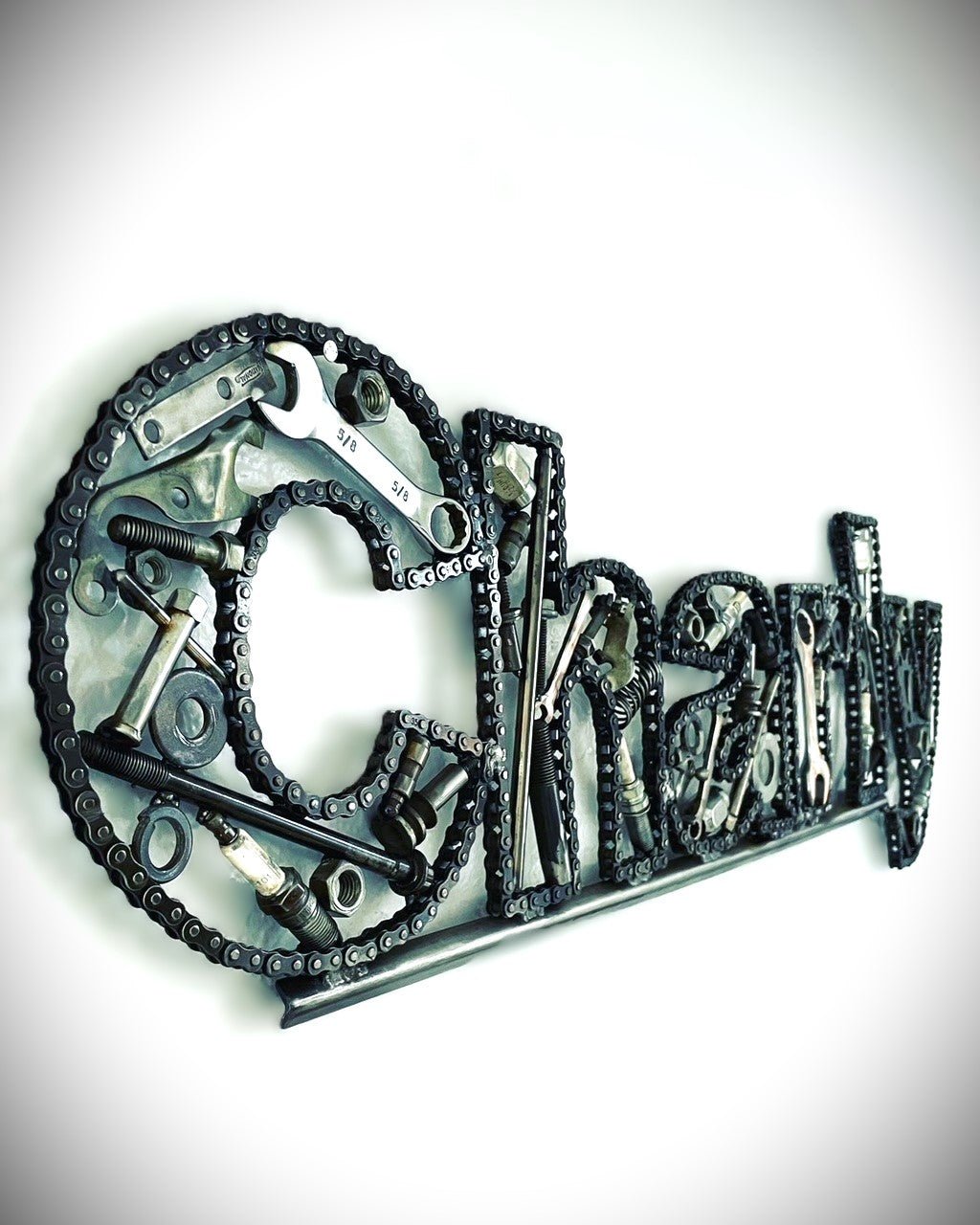 Unique Personalized Name Sign, Customized Car Part Wall Art, Automotive Decor, Christmas Gift For Men - Ben's Auto Decor