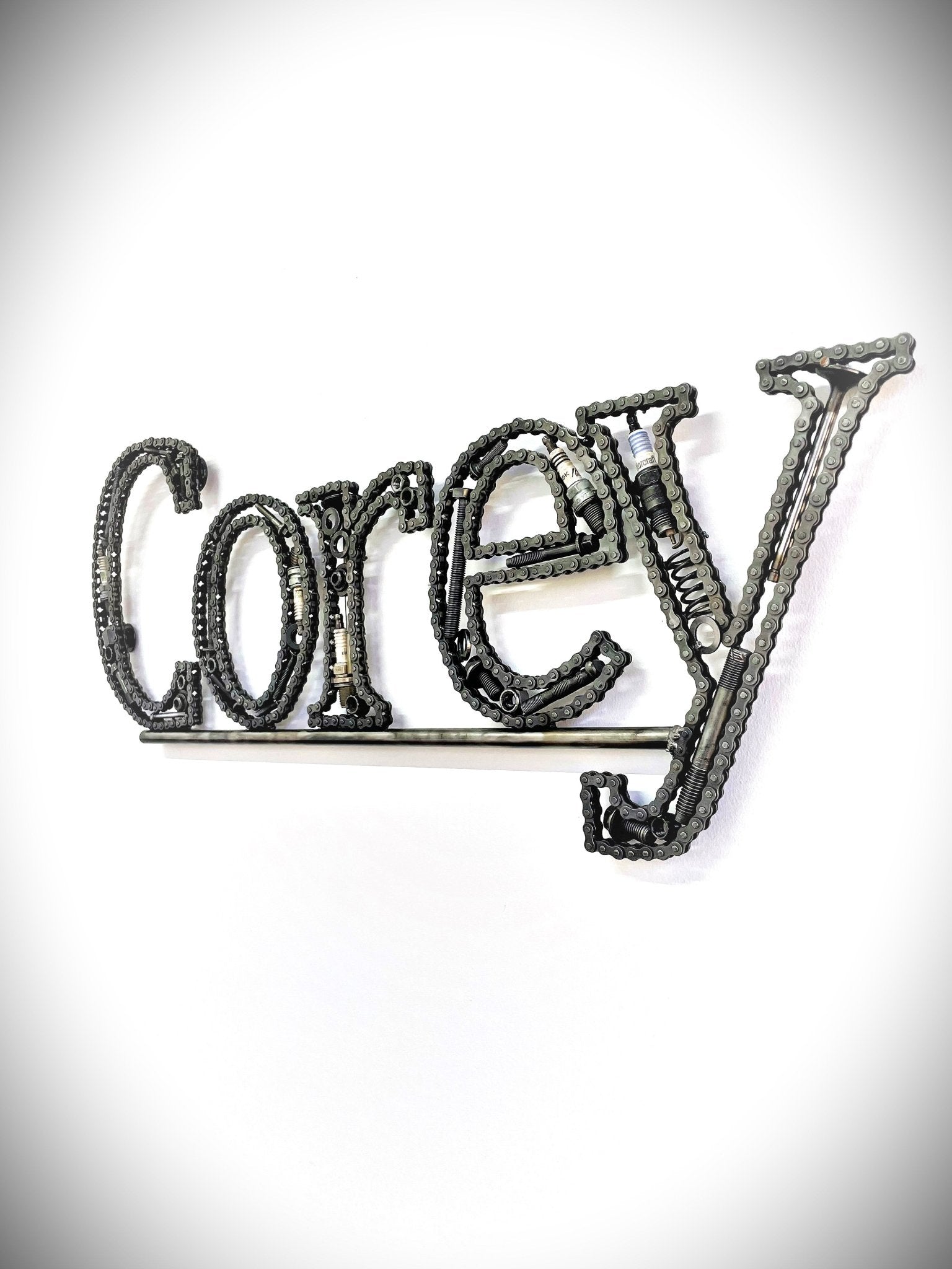 Unique Personalized Name Sign, Customized Car Part Wall Art, Automotive Decor, Christmas Gift For Men - Ben's Auto Decor