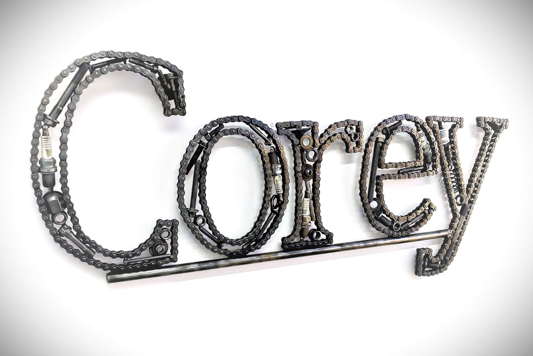 Unique Personalized Name Sign, Customized Car Part Wall Art, Automotive Decor, Christmas Gift For Men - Ben's Auto Decor