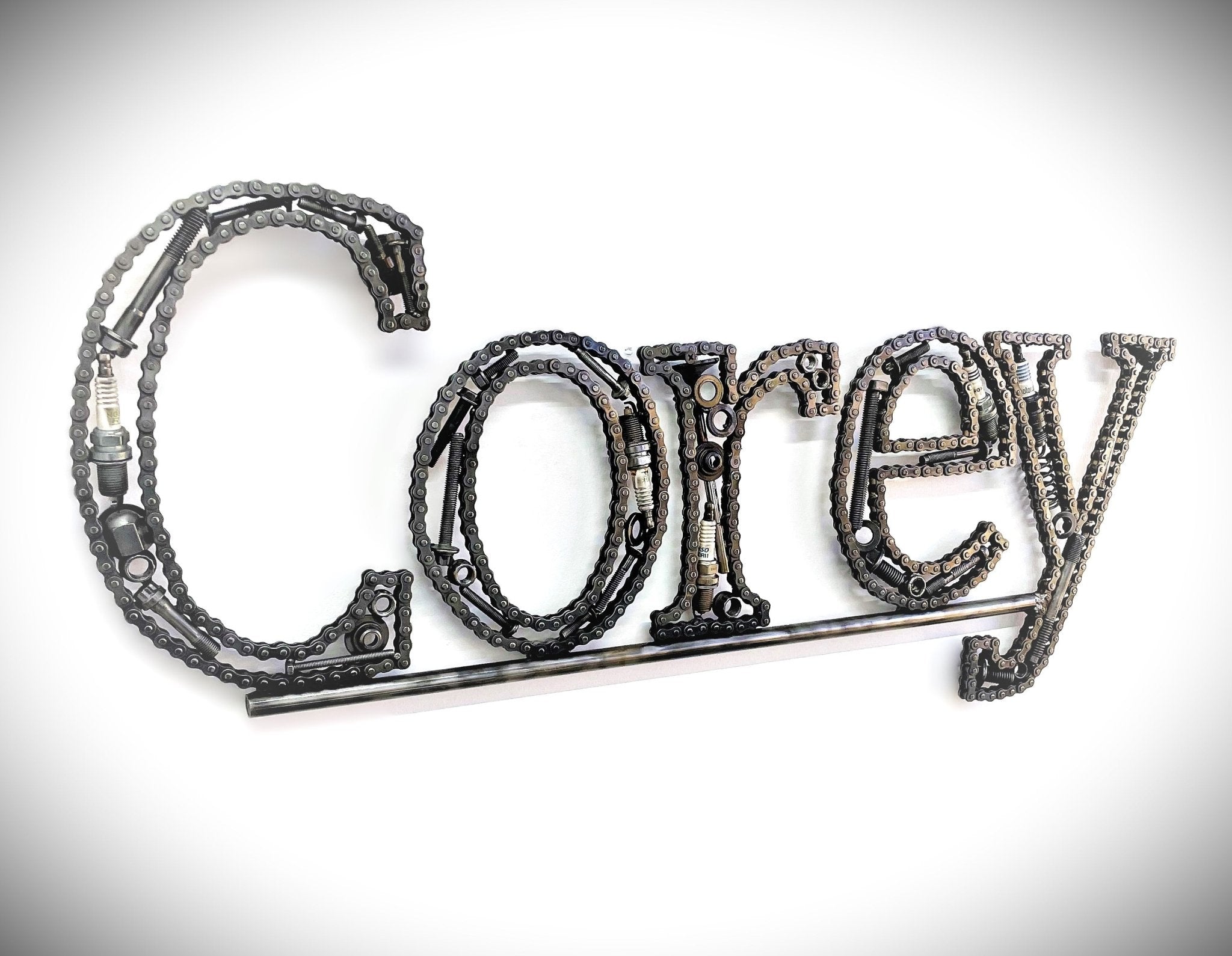 Unique Personalized Name Sign, Customized Car Part Wall Art, Automotive Decor, Christmas Gift For Men - Ben's Auto Decor