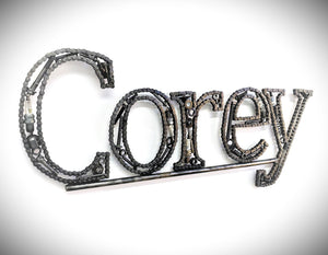 Unique Personalized Name Sign, Customized Car Part Wall Art, Automotive Decor, Christmas Gift For Men - Ben's Auto Decor