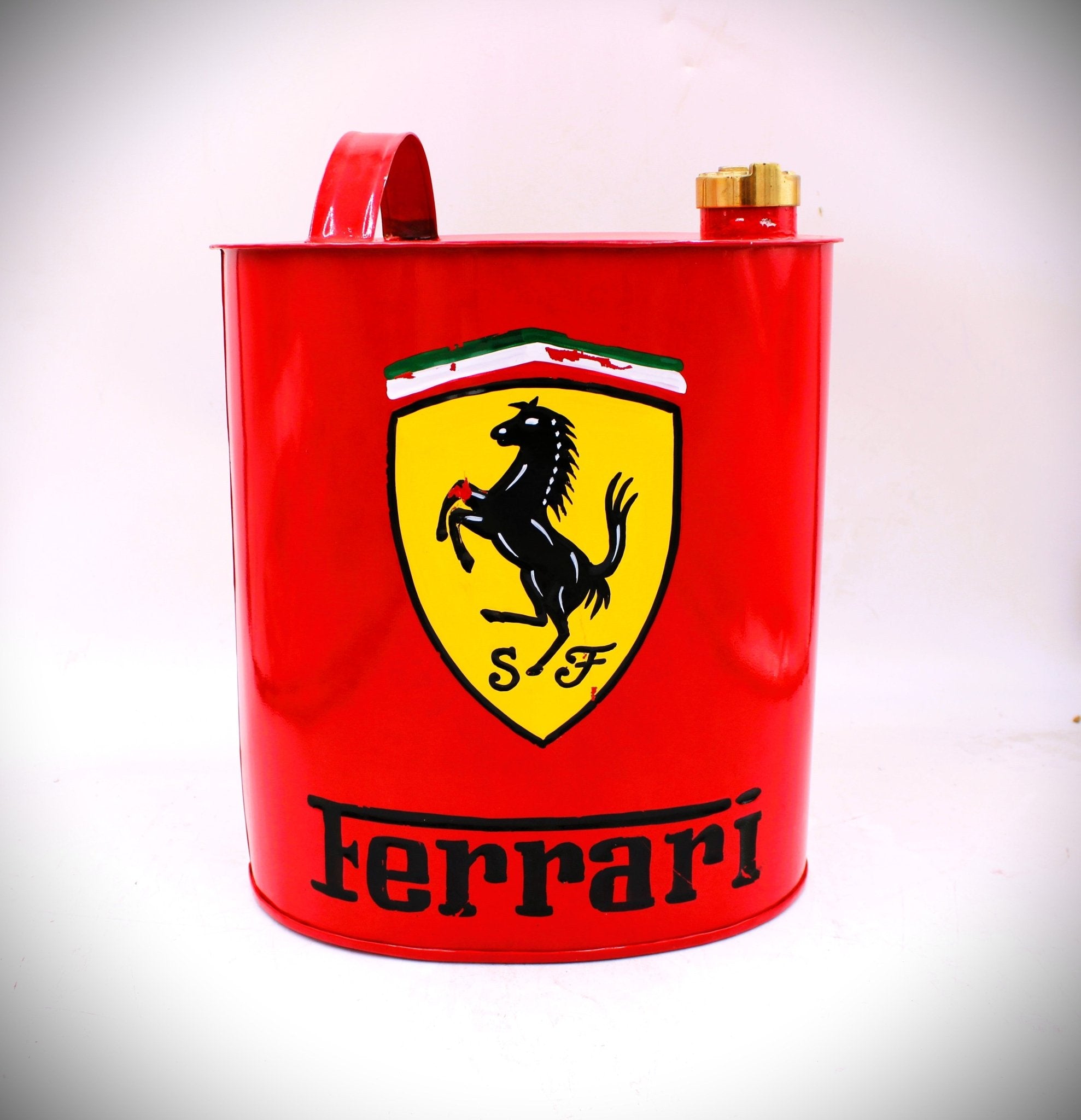 Vintage-Style Ferrari Oval Fuel Can – Hand-Painted & Limited Edition