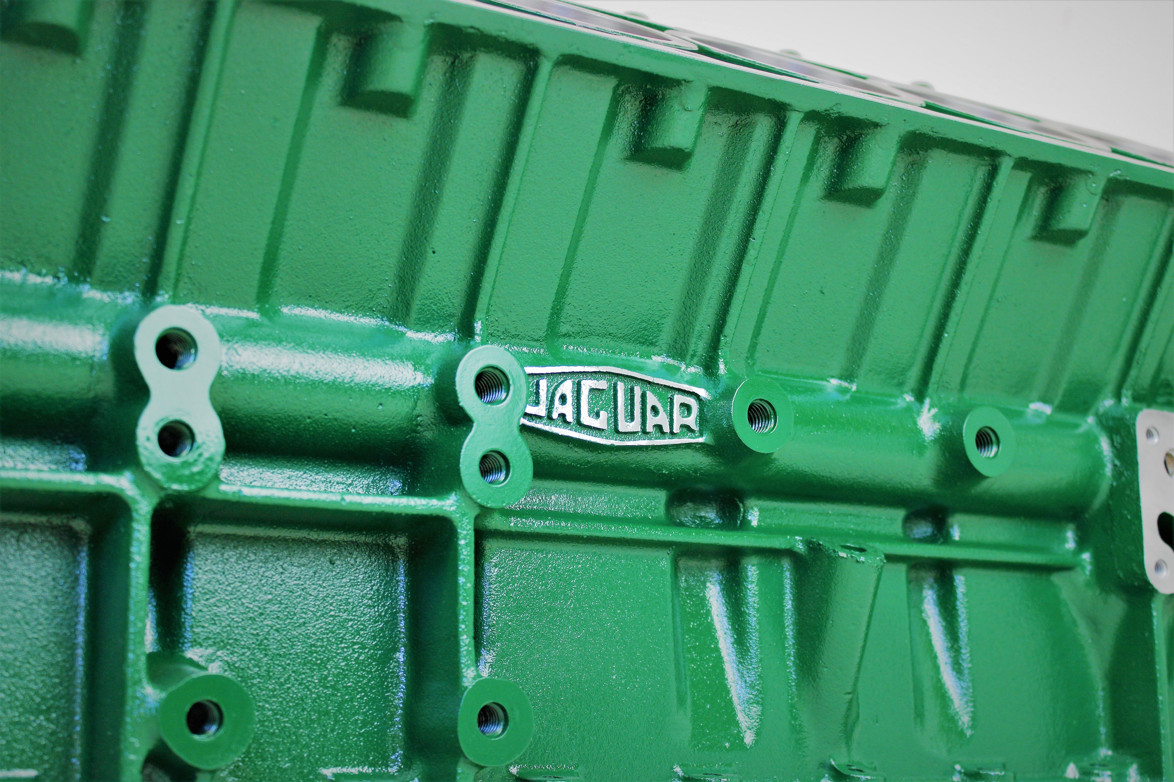 Jaguar Table - Jag V12 Engine Block Coffee Table - British Racing Green