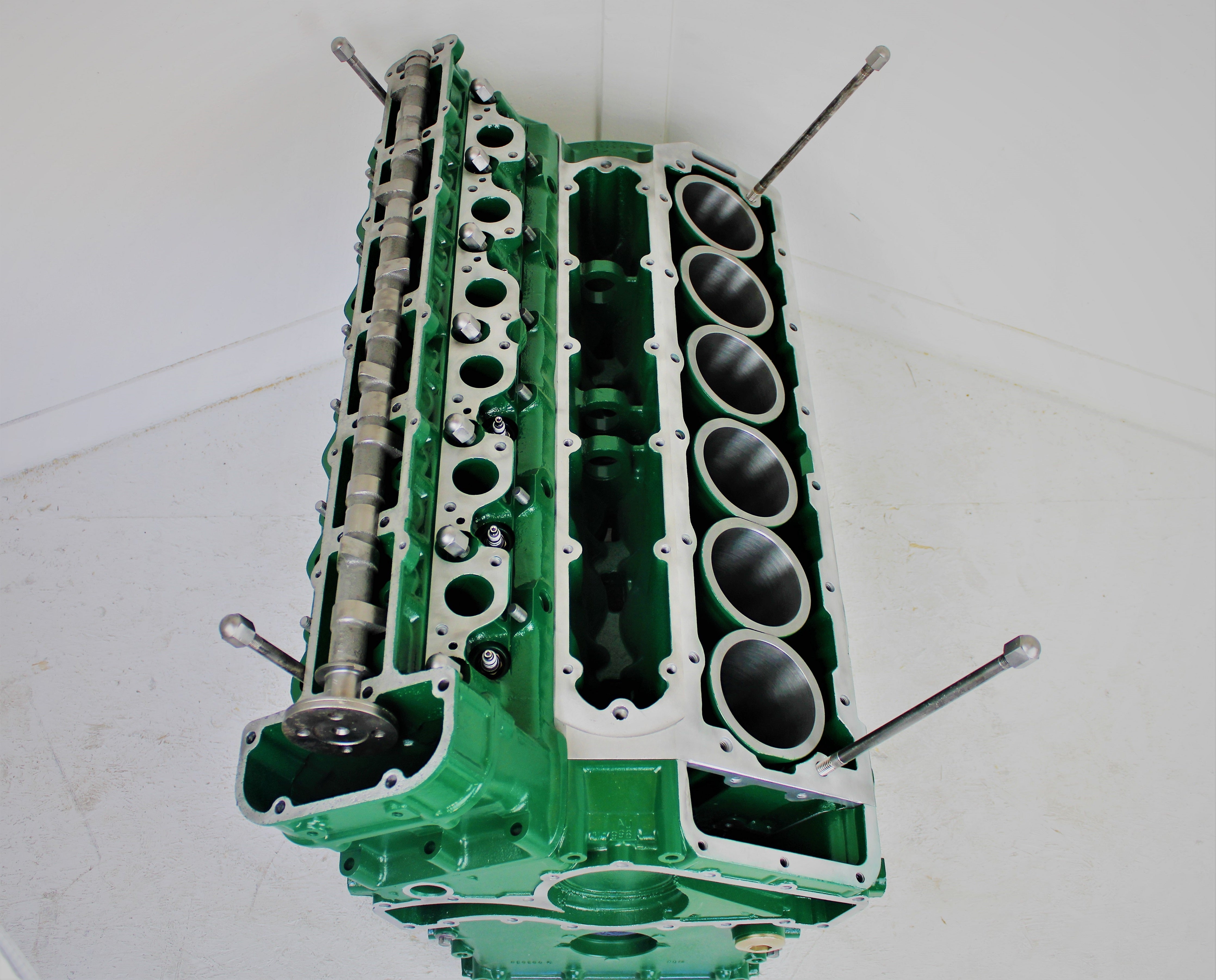 Jaguar Table - Jag V12 Engine Block Coffee Table - British Racing Green