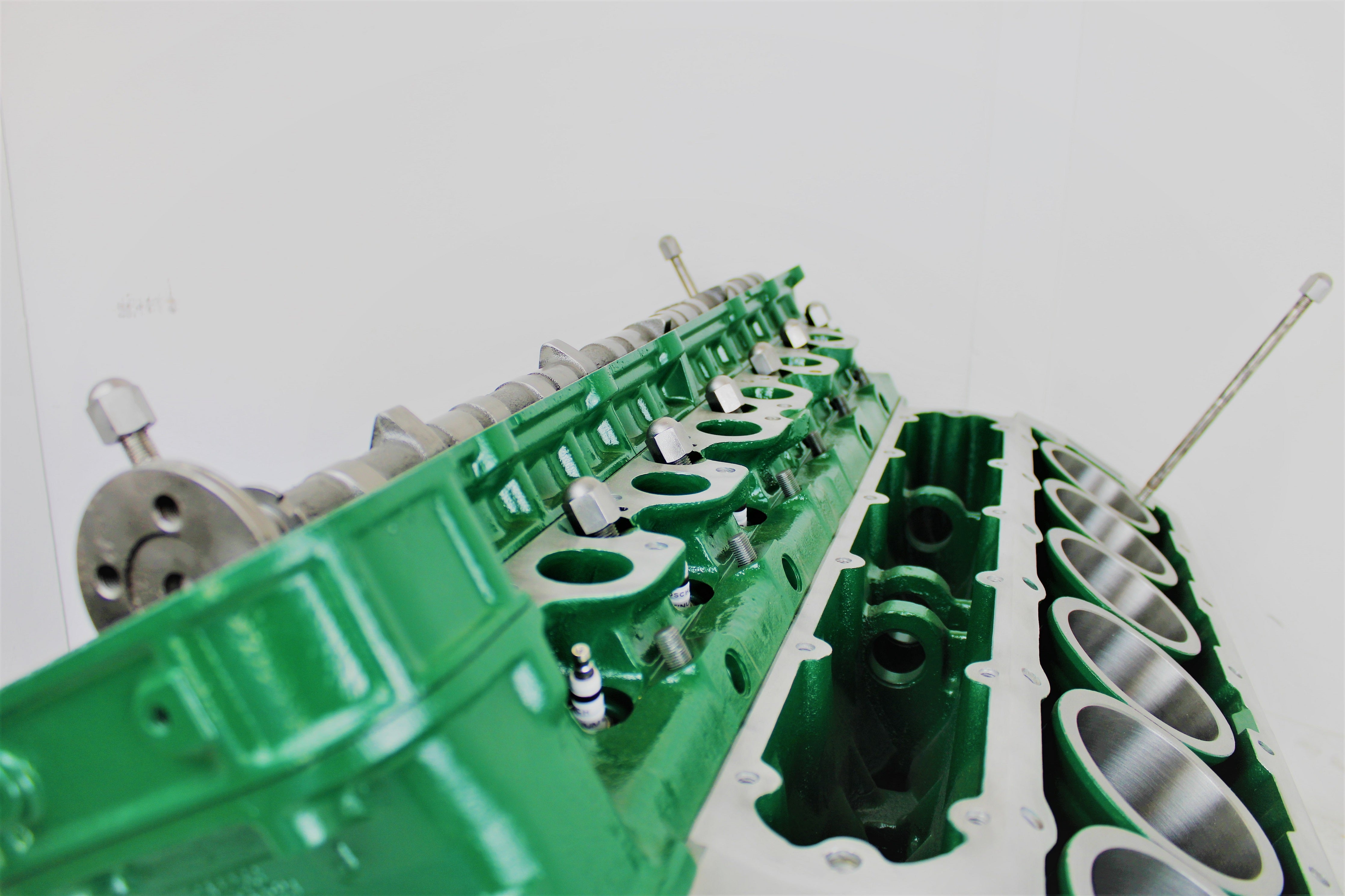Jaguar Table - Jag V12 Engine Block Coffee Table - British Racing Green