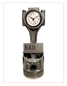 Custom Plaque Addition to any Piston Clock - Customizable Decor for Car Lovers - Ben's Auto Decor