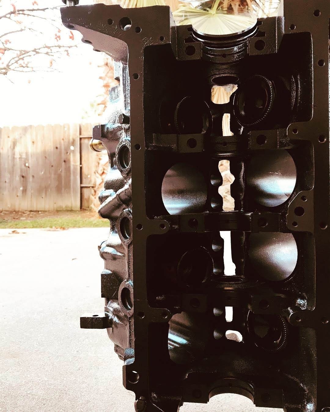 Engine Block Wine Rack and Table - Man Cave and Bar Furniture From Repurposed Car Parts for Gearheads - Ben's Auto Decor