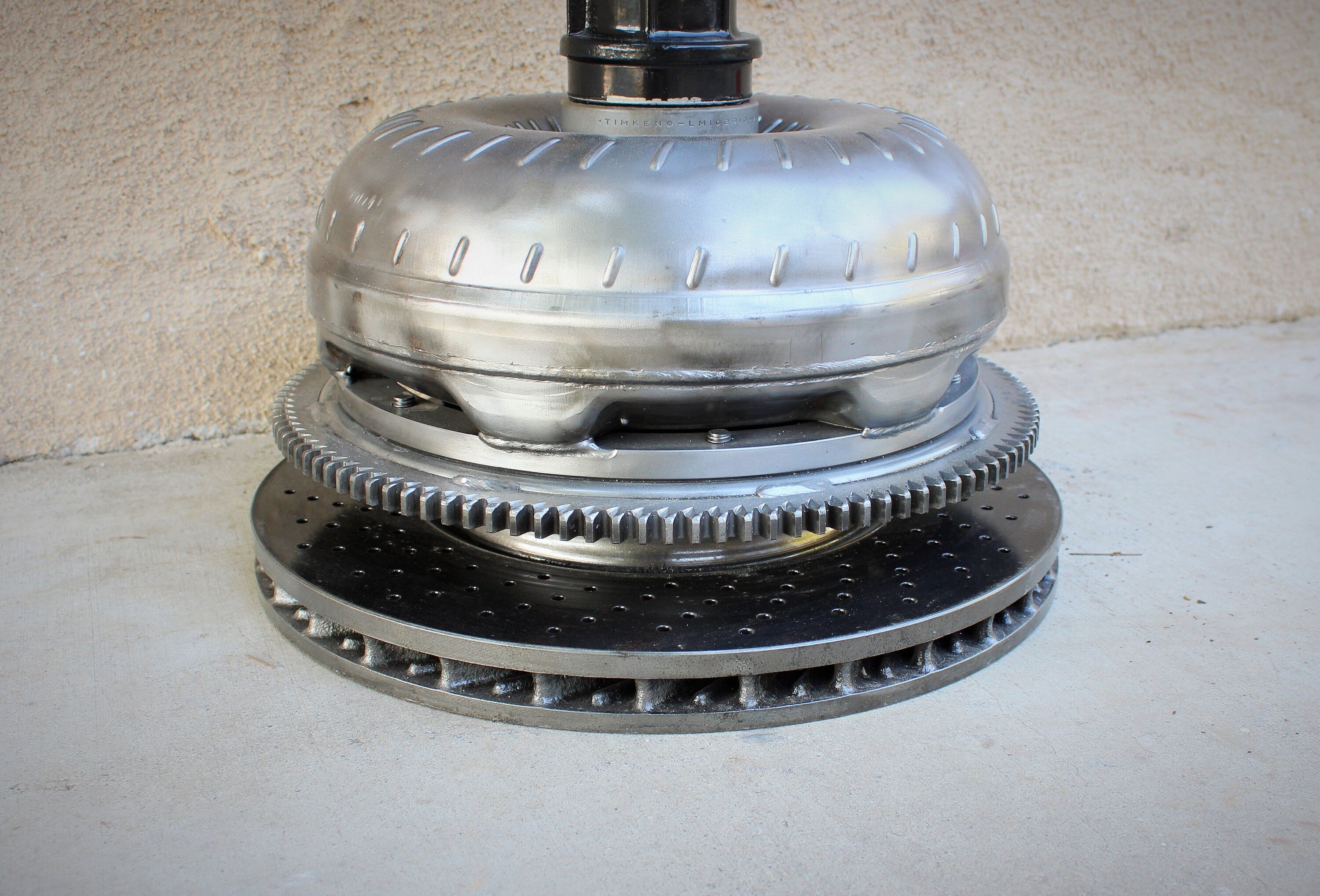 Transmission Sink With Faucet - Bathroom Sink Handcrafted From a Gearbox!