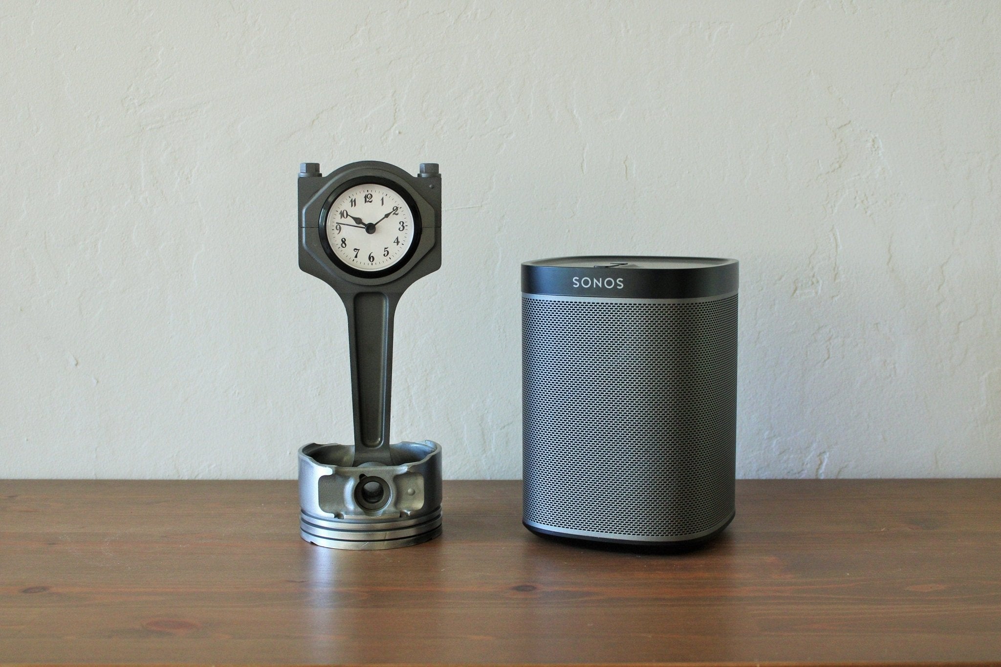 Jaguar Car Piston Clock - Customizable Automotive Decor, Gift for British Car Fans - Ben's Auto Decor