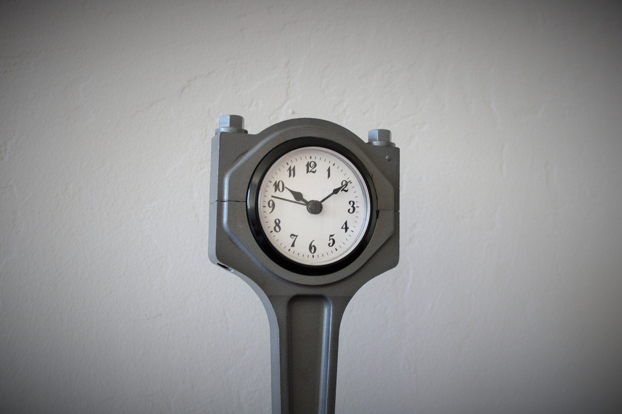 Jaguar Car Piston Clock - Customizable Automotive Decor, Gift for British Car Fans - Ben's Auto Decor