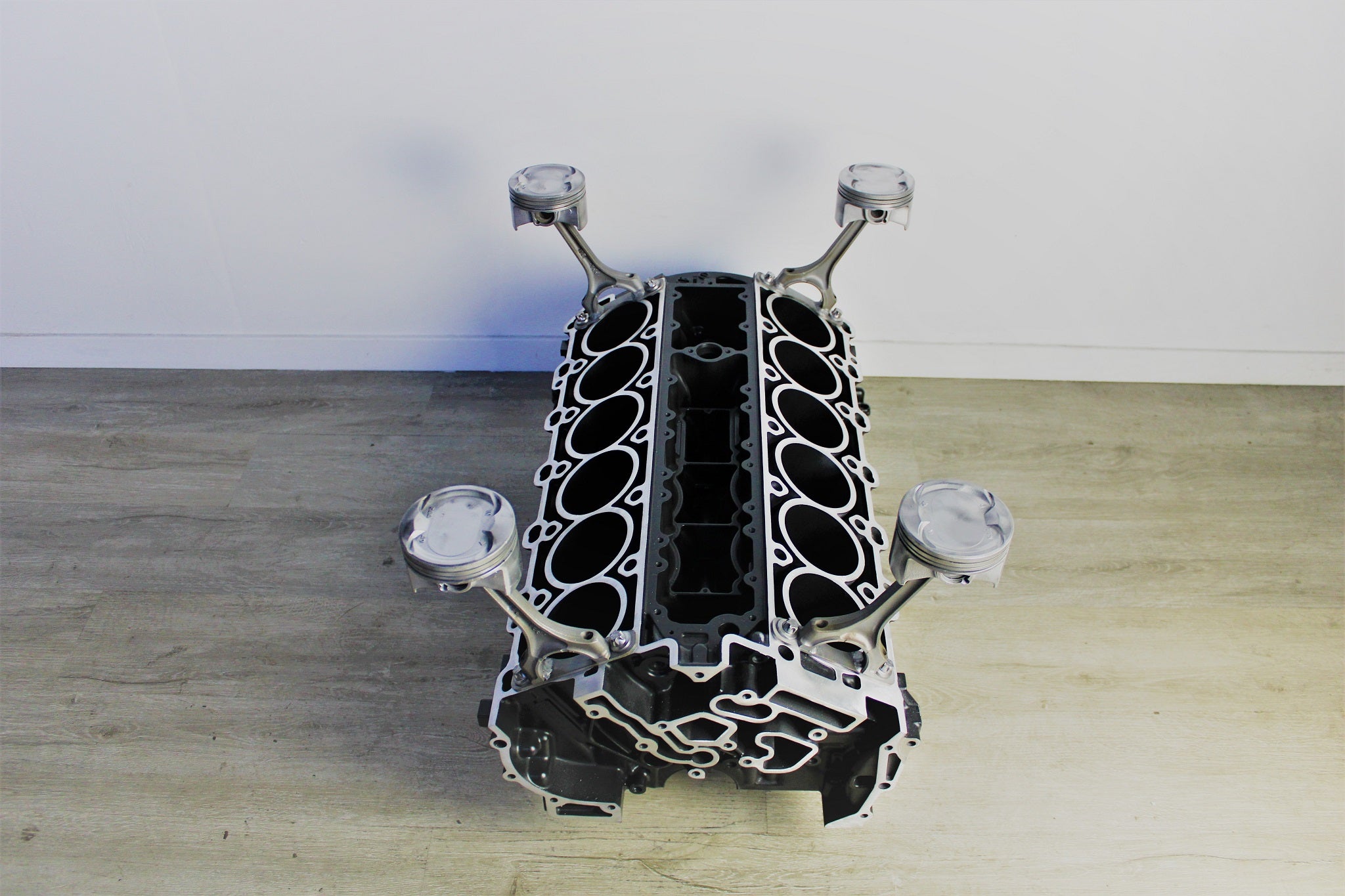 Mercedes V12 Engine Block Coffee Table - Unique Mercedes Benz Decor, Man Cave Furniture - Ben's Auto Decor