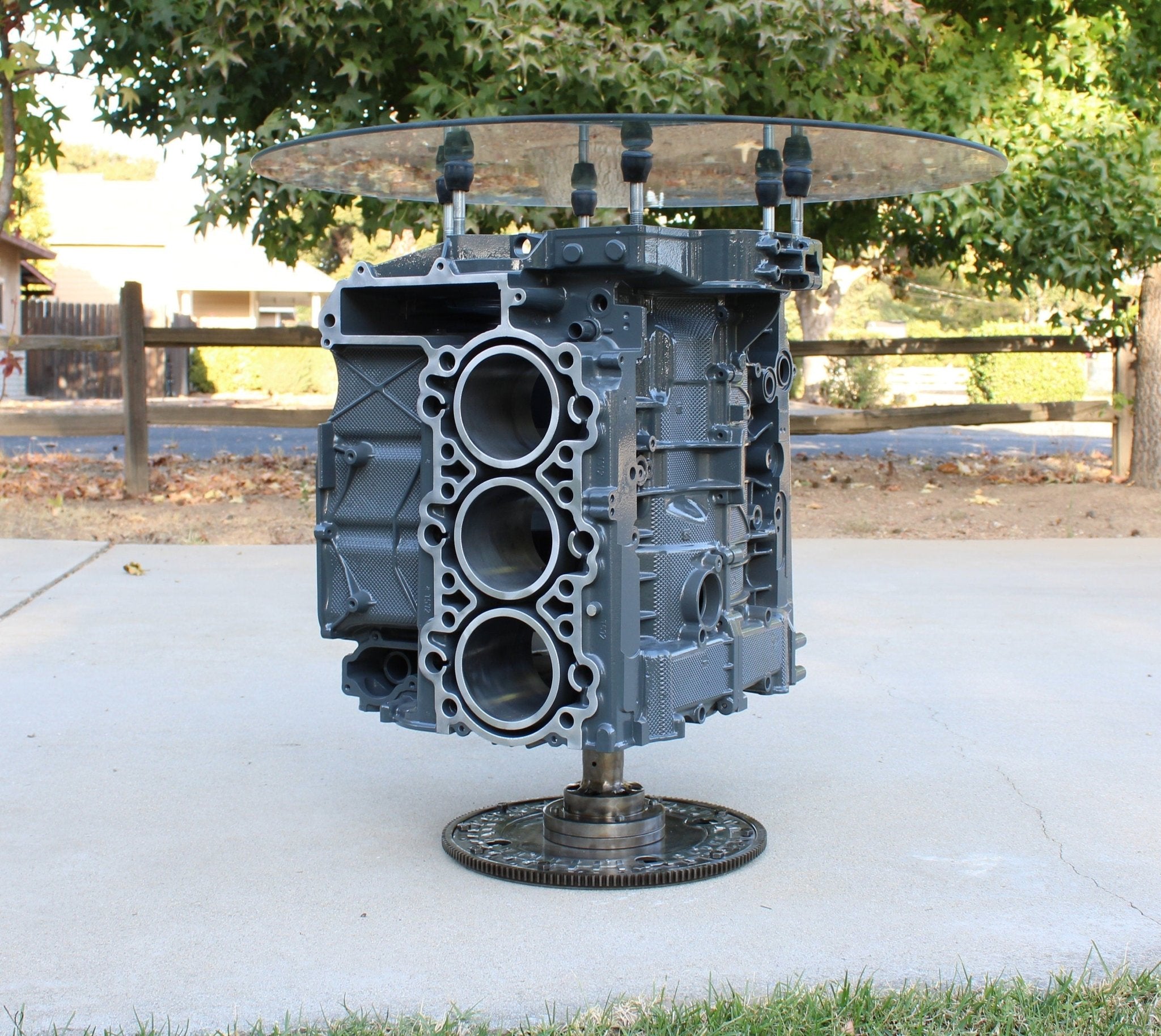 Porsche Engine Wine Rack - Wine Storage Table, Unique Man Cave and Bar Furniture - Ben's Auto Decor