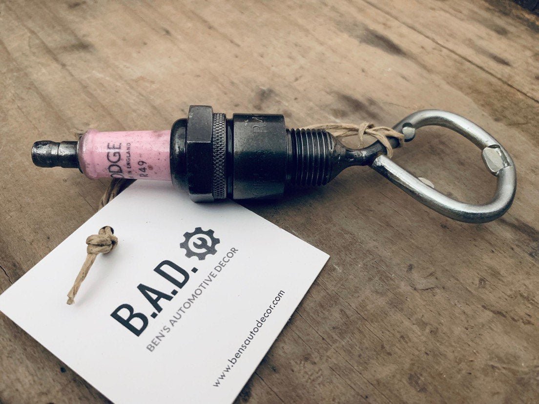 Rolls Royce Spark Plug Bottle Opener - Made in England, Gift for Classic Car Enthusiasts - Ben's Auto Decor