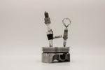 Load image into Gallery viewer, Spark Plug Bar Set for Car Lover - Bottle Opener, Corkscrew, Wine Stopper and Piston Holder, Gift for Auto Enthusiasts - Ben&#39;s Auto Decor
