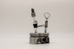 Load image into Gallery viewer, Spark Plug Bar Set for Car Lover - Bottle Opener, Corkscrew, Wine Stopper and Piston Holder, Gift for Auto Enthusiasts - Ben&#39;s Auto Decor
